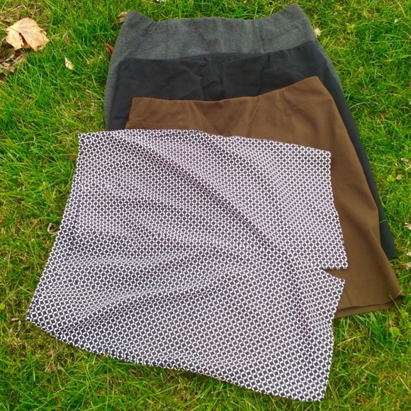 J. Jill Dresses & Skirts - J JILL 4 Pencil Skirts! Grey Blk Brwn Pttrn L